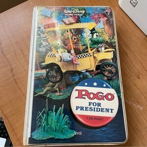 Rare Disney VHS "Pogo for President" home video, clamshell, Election Year Fun!